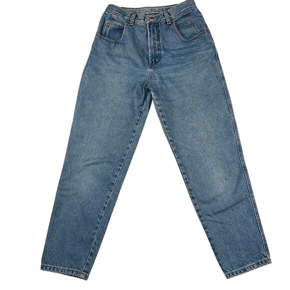 Gloria Vanderbilt 80’s/90’s High Waist Light Wash Mom Jeans 100% Cotton Size 10P - Picture 1 of 10